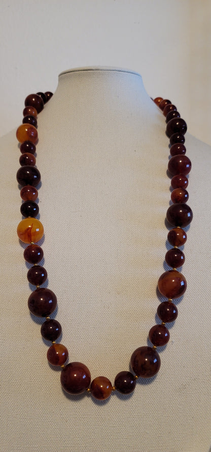 Vintage Bakelite Bead Necklace