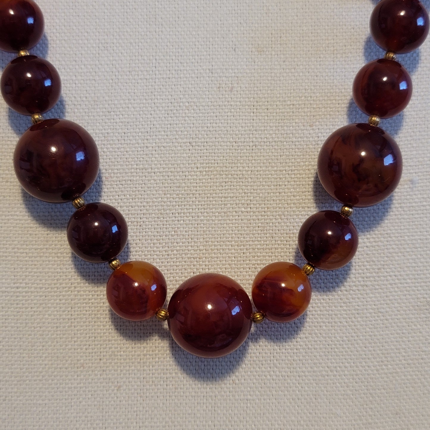 Vintage Bakelite Bead Necklace