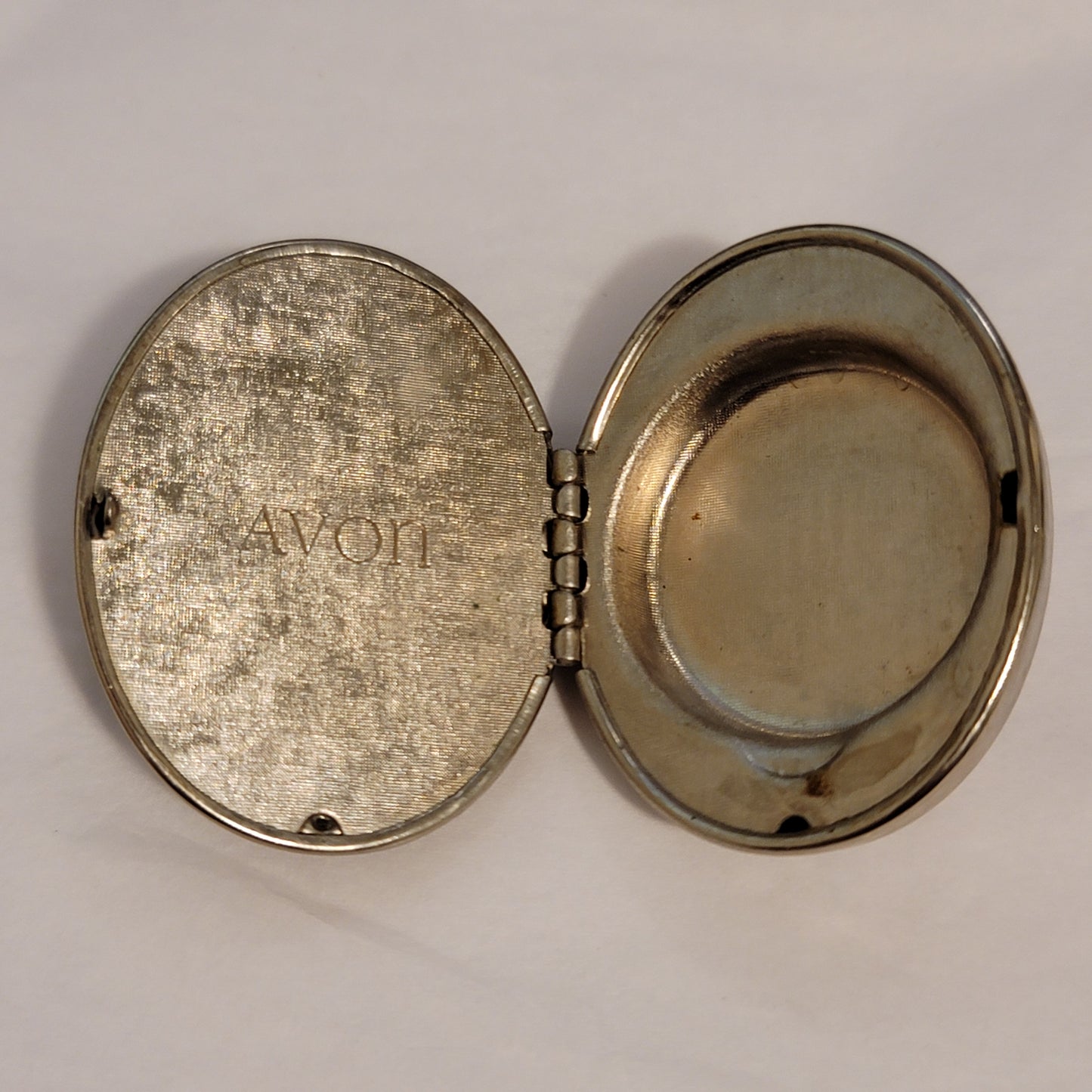 Vintage Silver Tone Perfume Locket Brooch