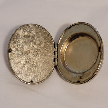 Vintage Silver Tone Perfume Locket Brooch