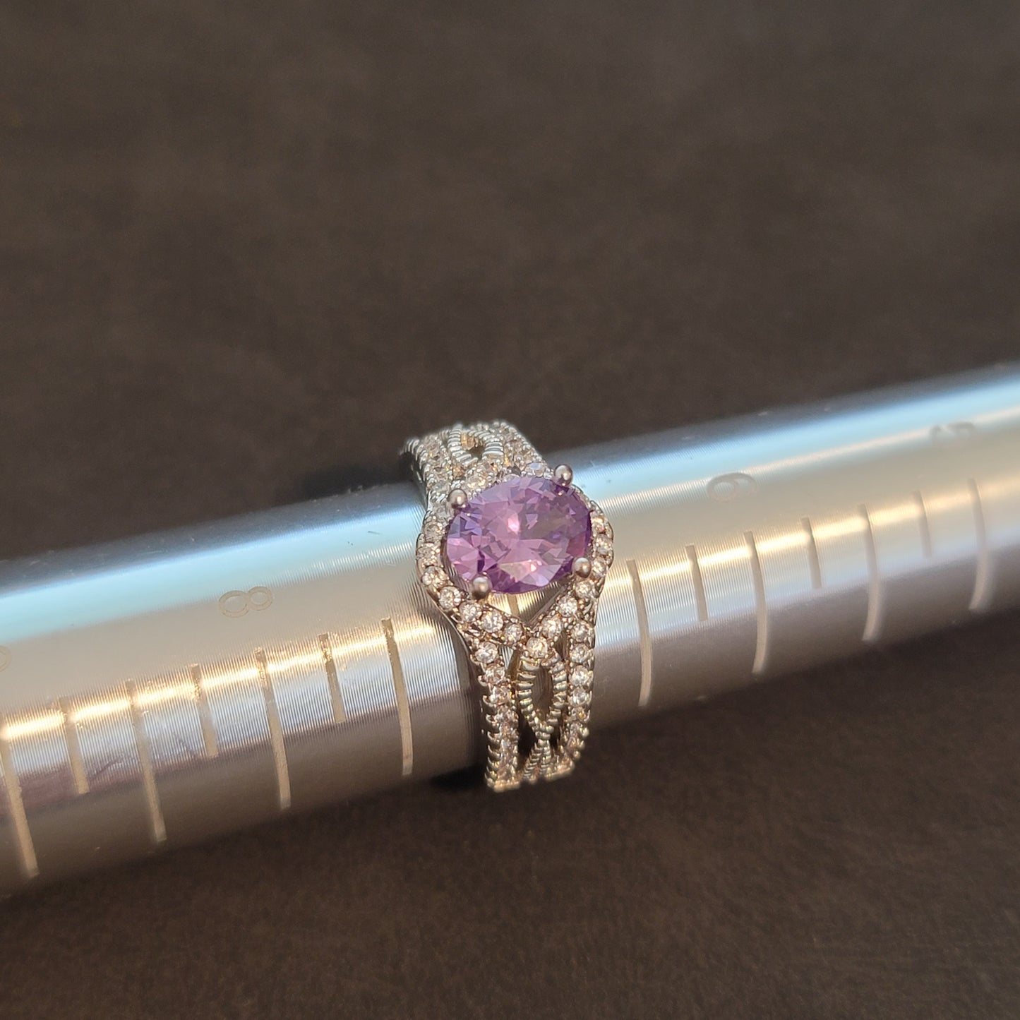 Silver Tone Cocktail Ring