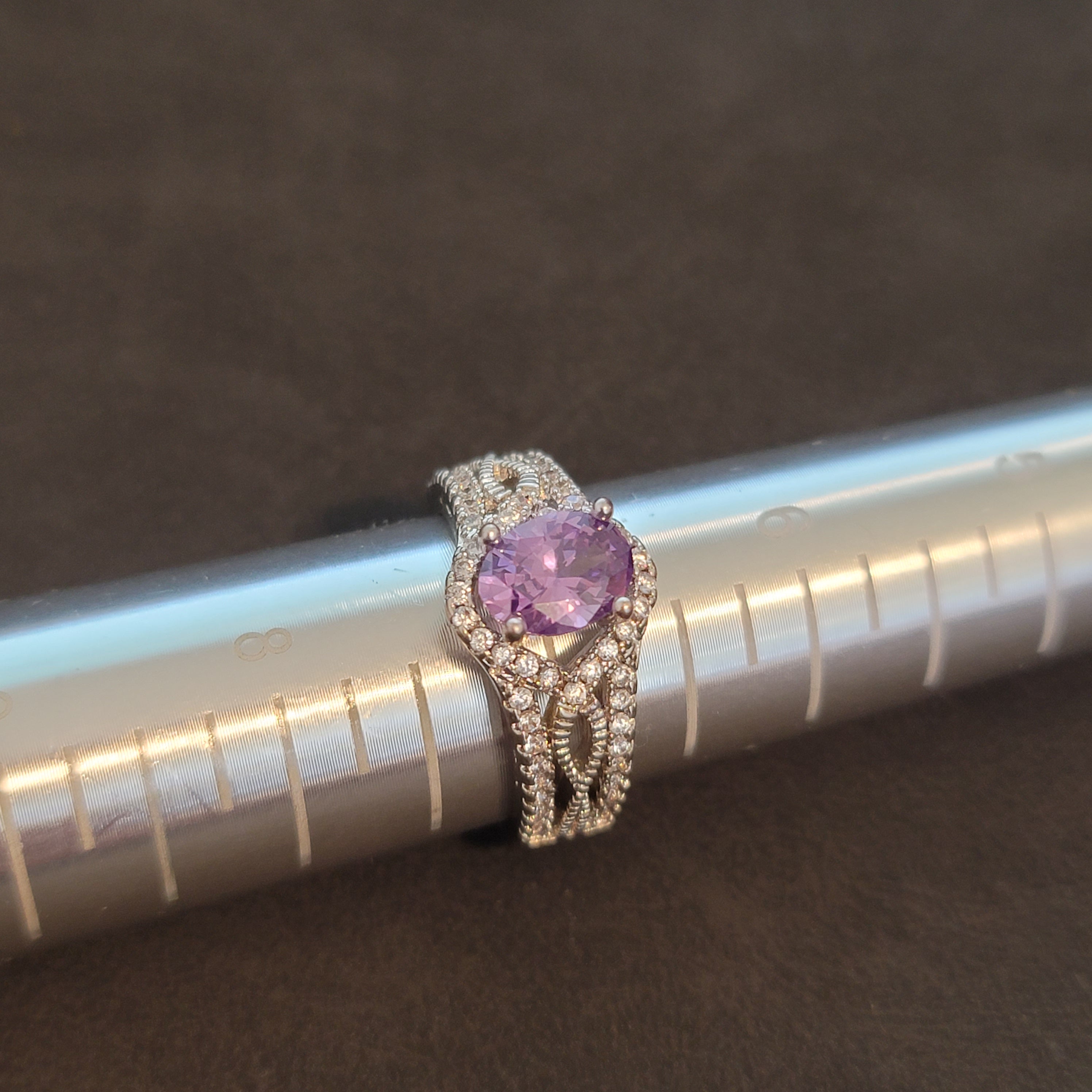 Silver Tone Cocktail Ring