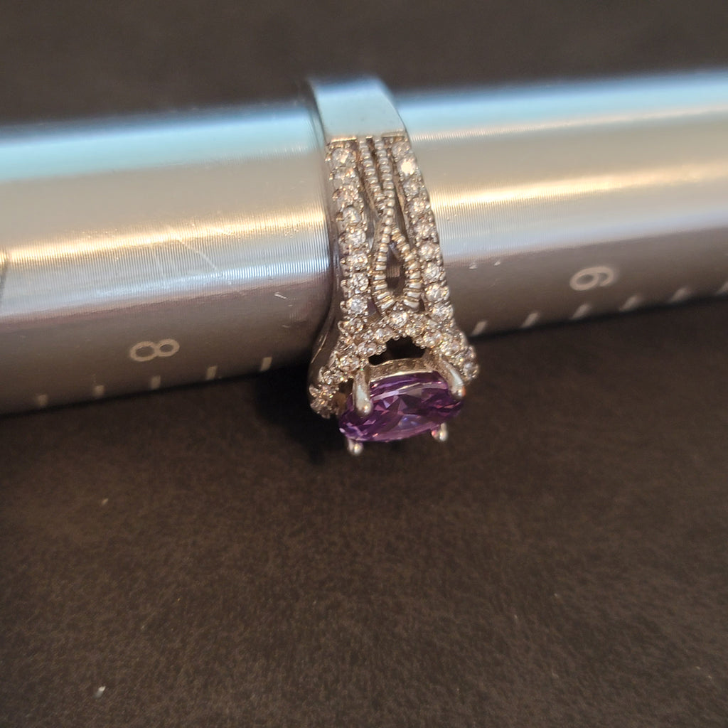 Silver Tone Cocktail Ring