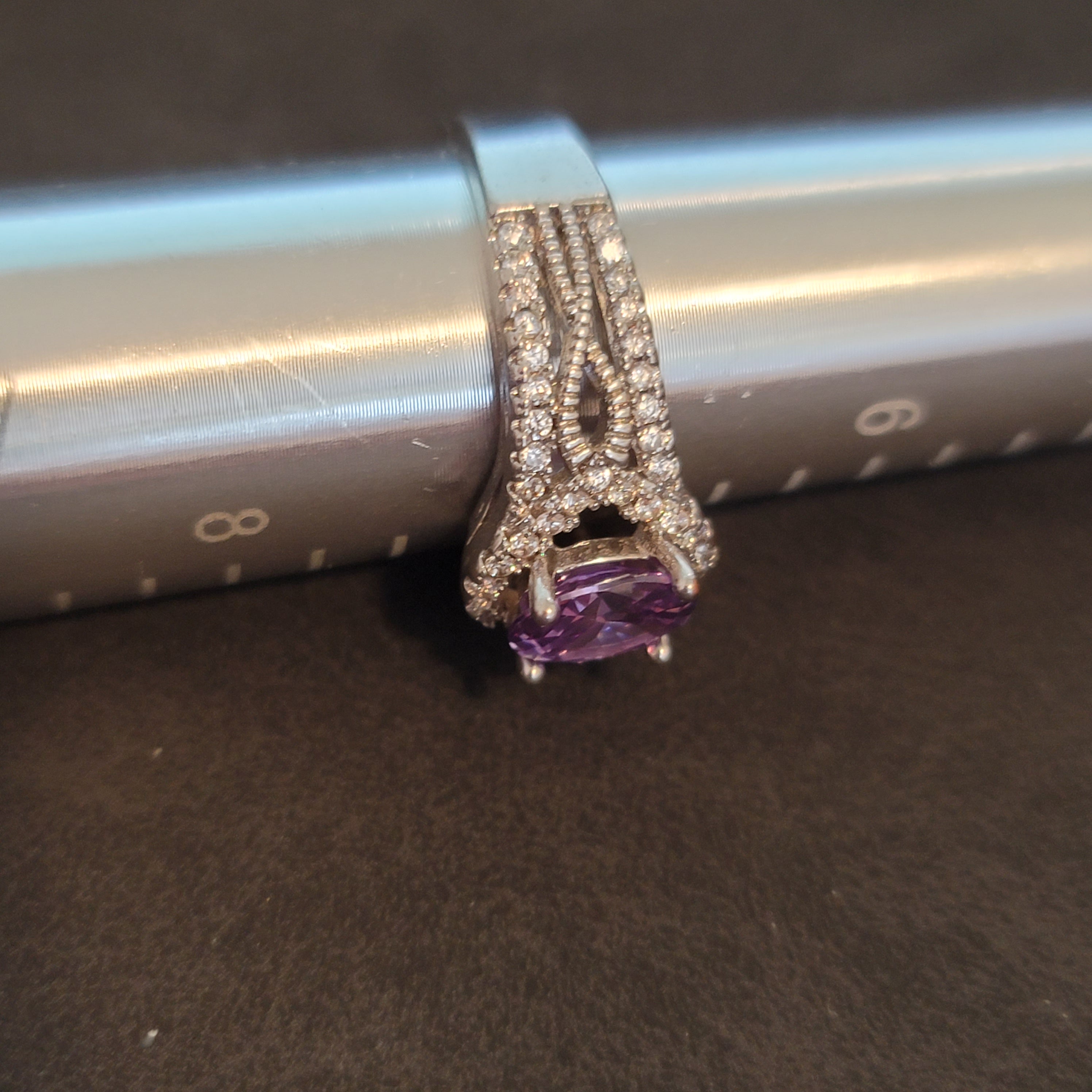 Silver Tone Cocktail Ring