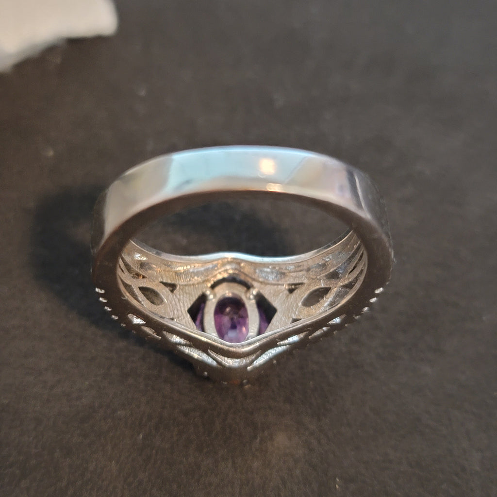 Silver Tone Cocktail Ring