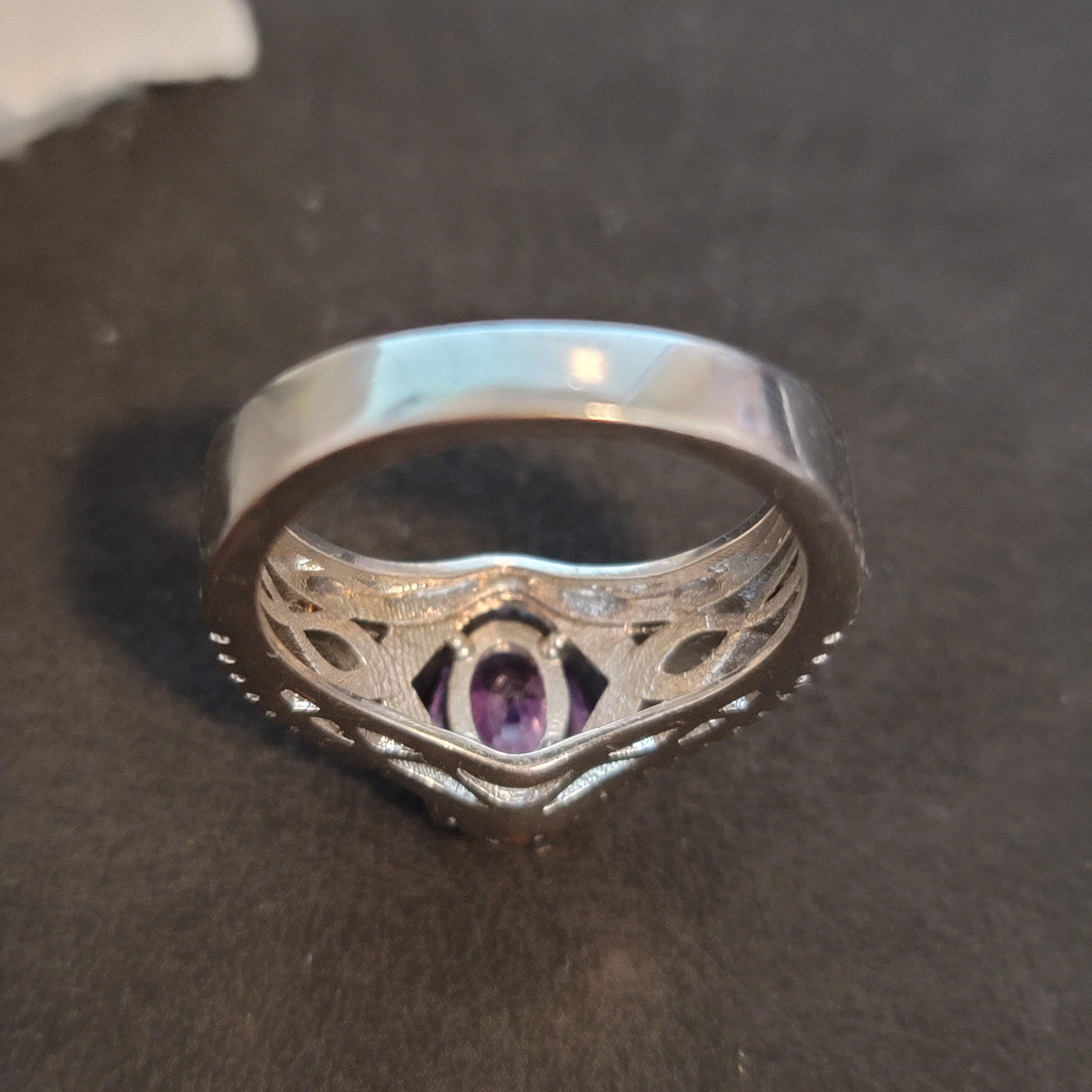Silver Tone Cocktail Ring