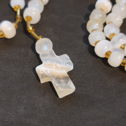 Glass Bead Prayer Necklace Novenario