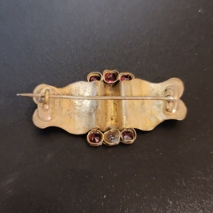 Vintage Garnet Brooch