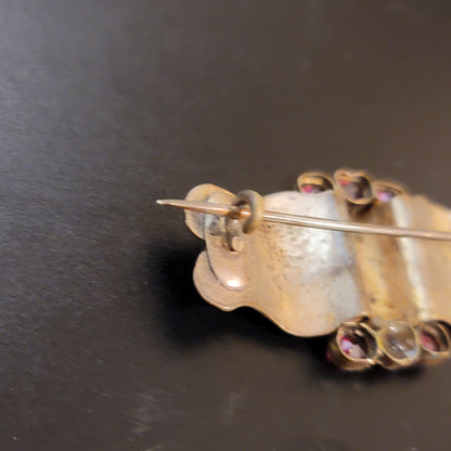 Vintage Garnet Brooch
