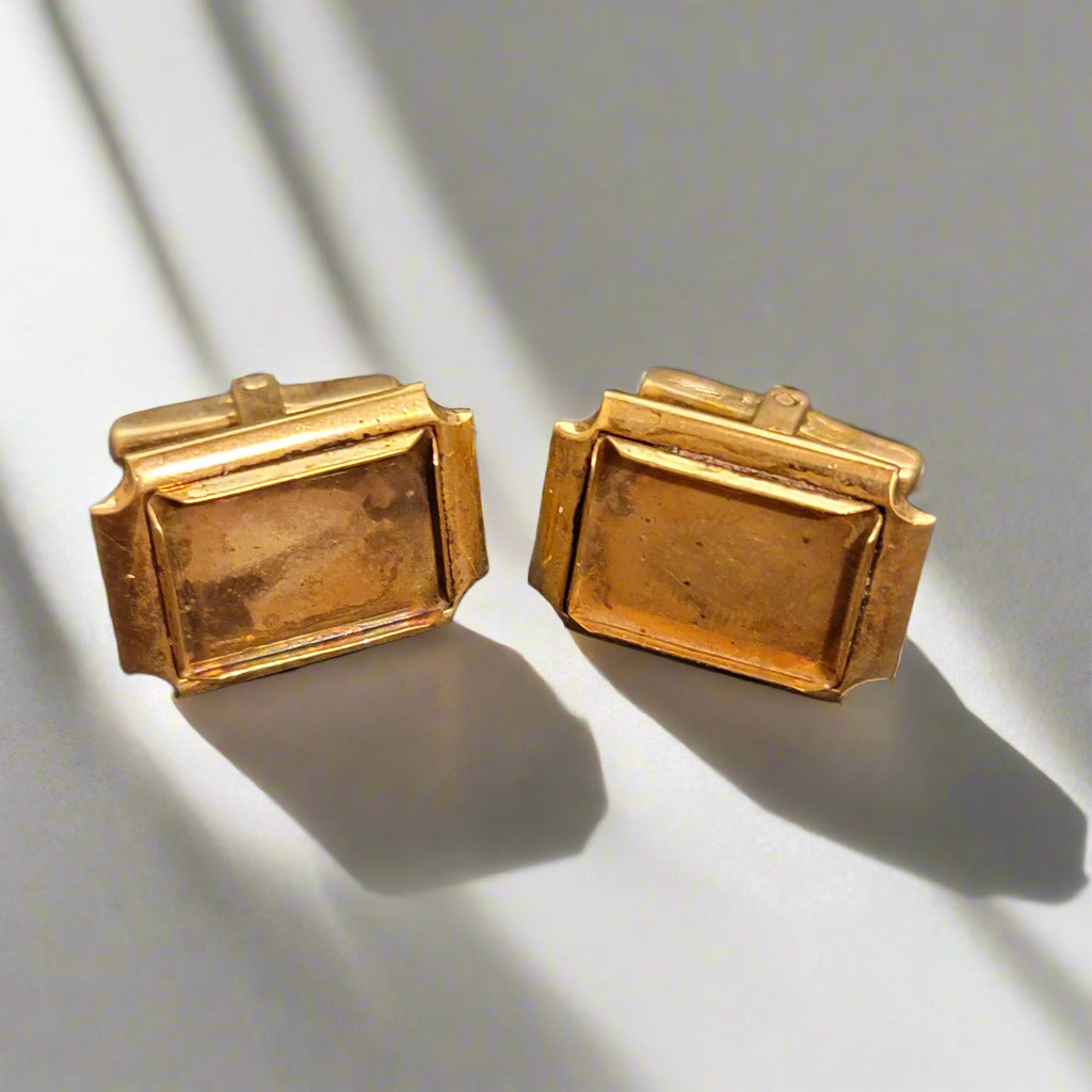 Vintage Gold Tone Cufflinks