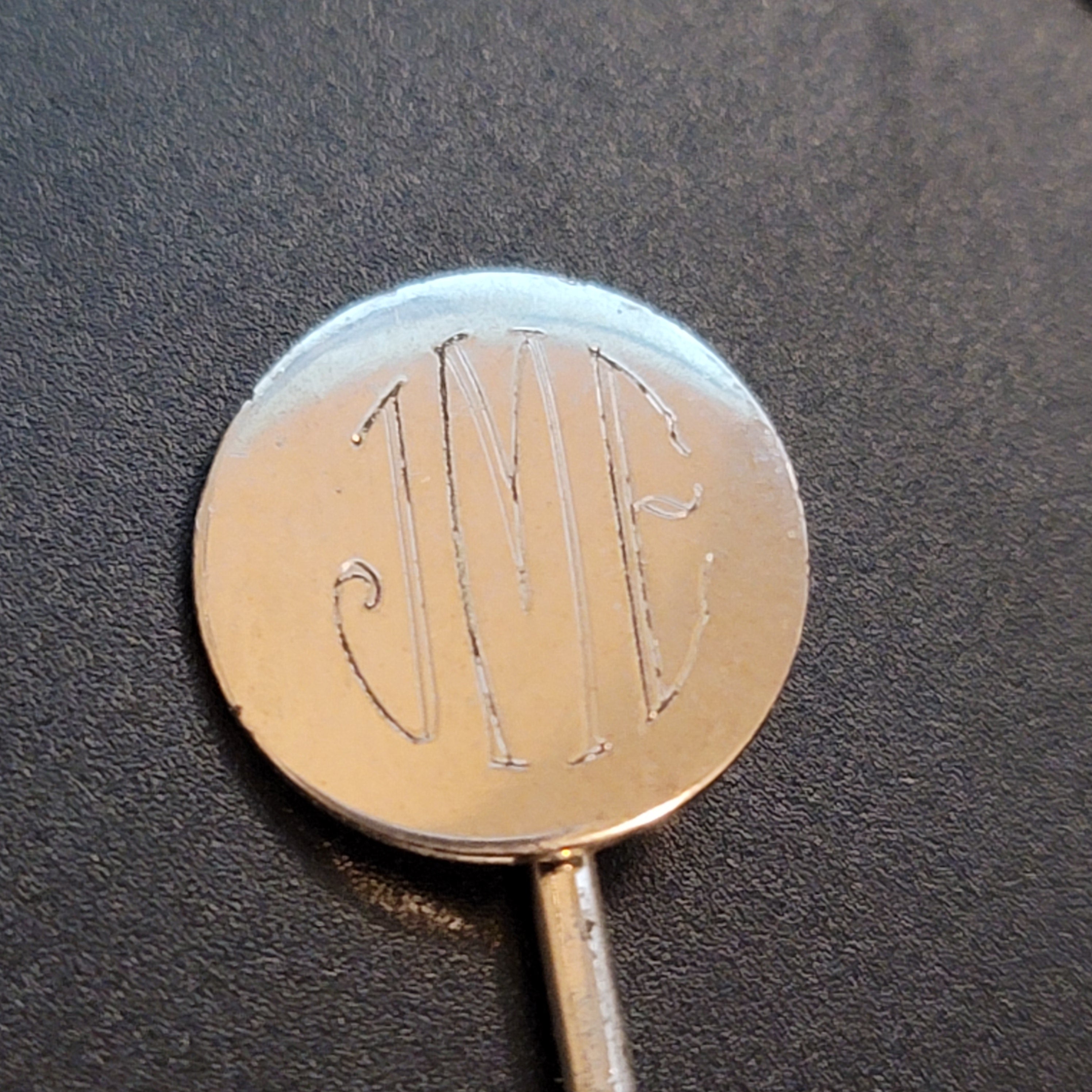 Vintage Sterling Monogram Stick Pin