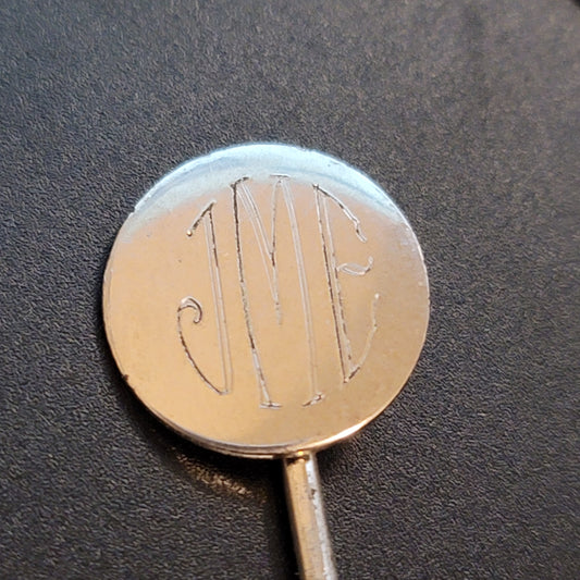 Vintage Sterling Monogram Stick Pin