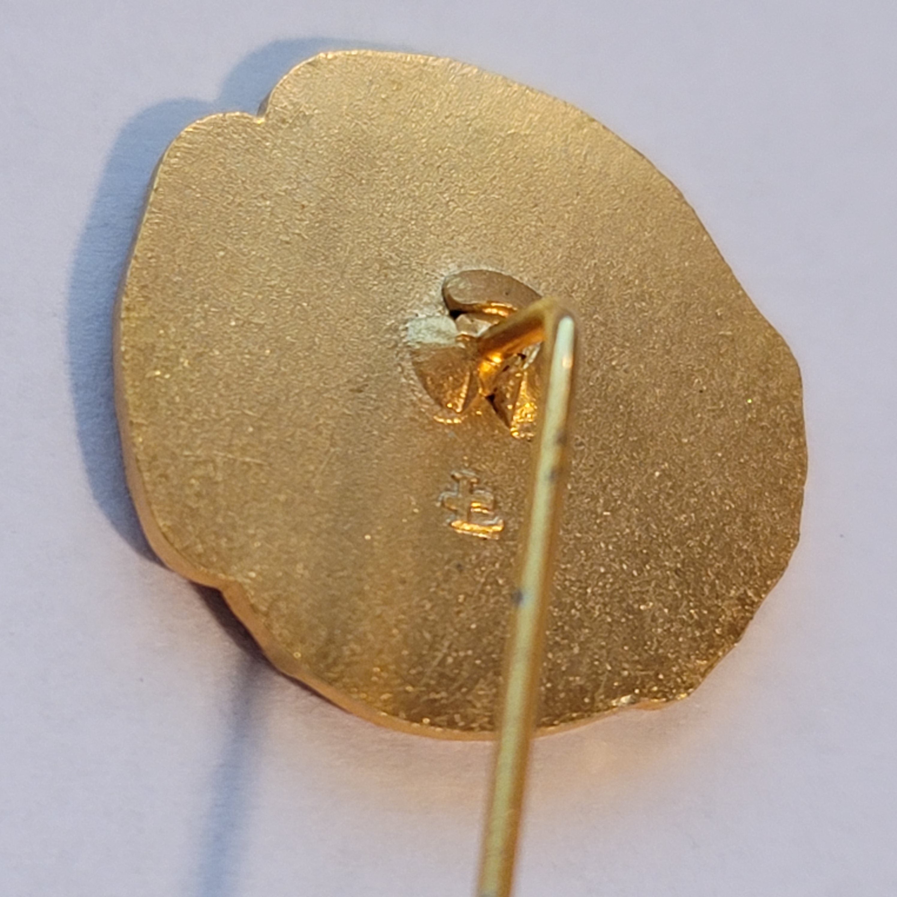 Red Enamel Flower Stick Pin