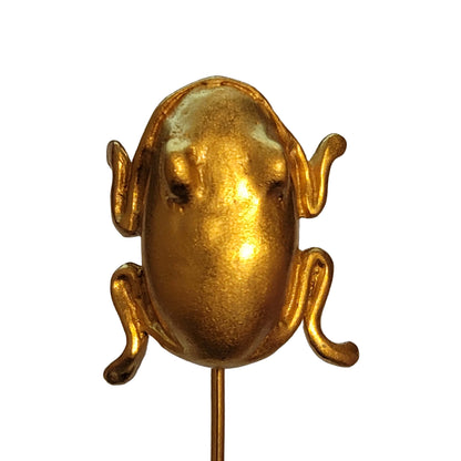 Gold Tone Frog Stick Pin