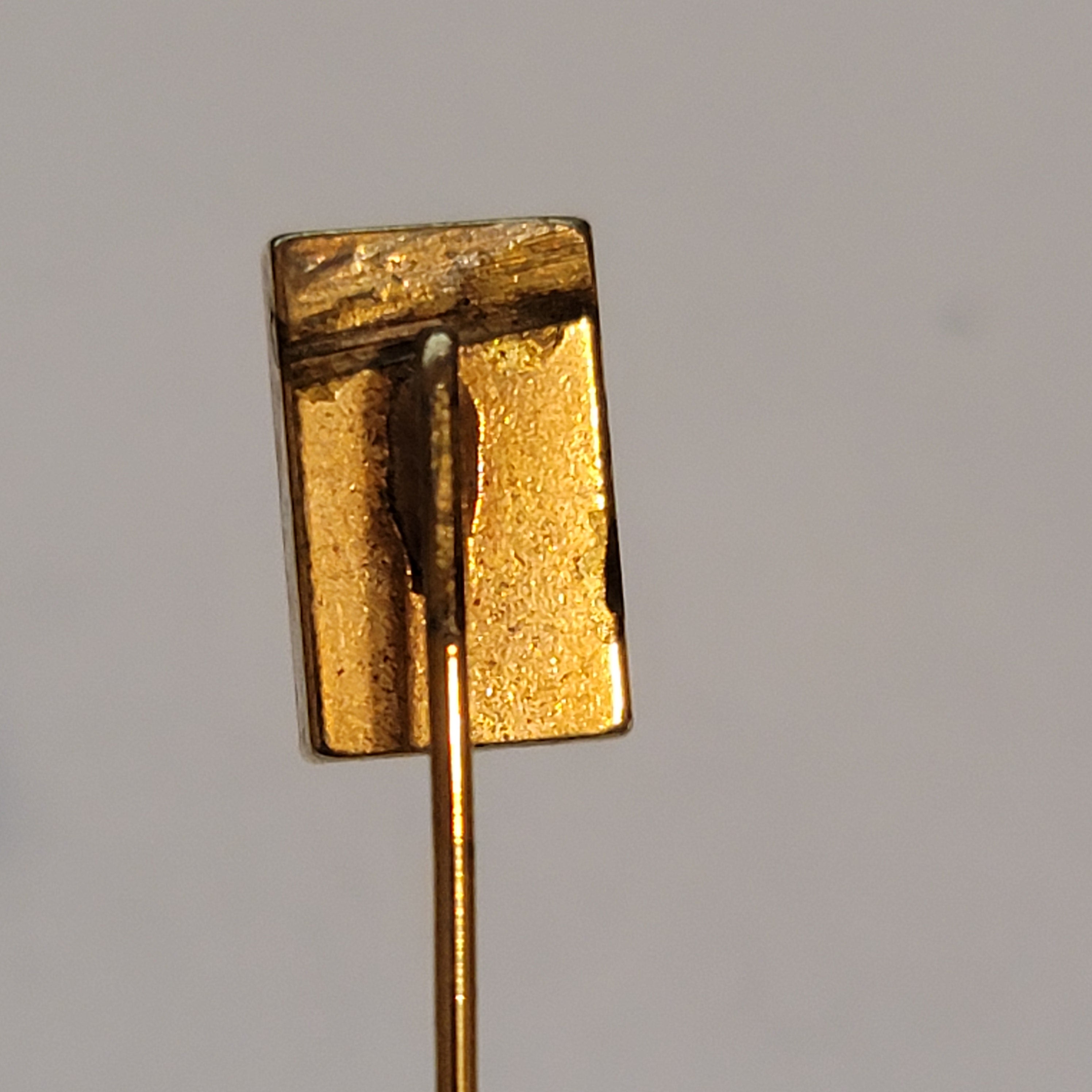 Gold Tone Monogram K Stick Pin