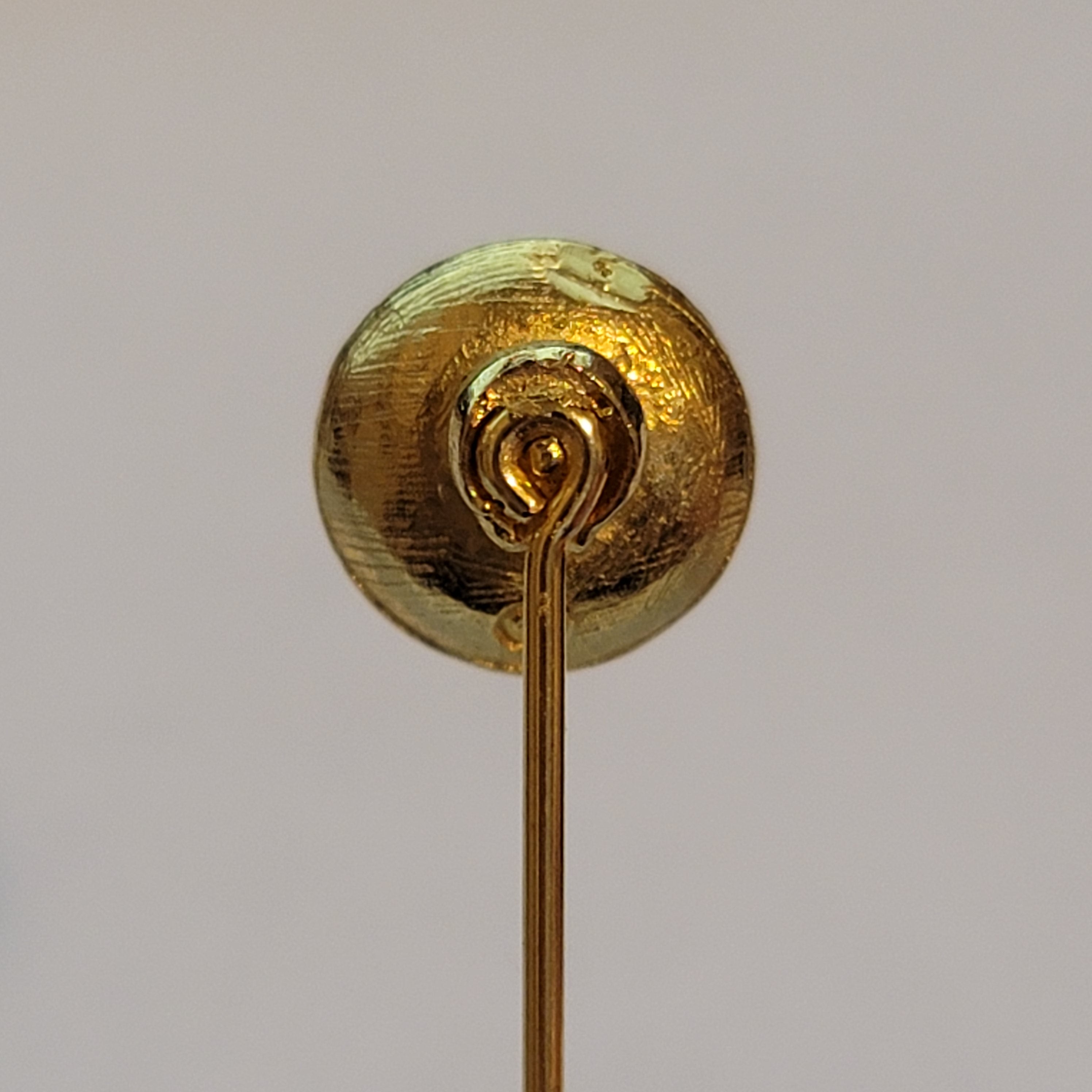Gold Tone Simulated Pearl Stick Pin