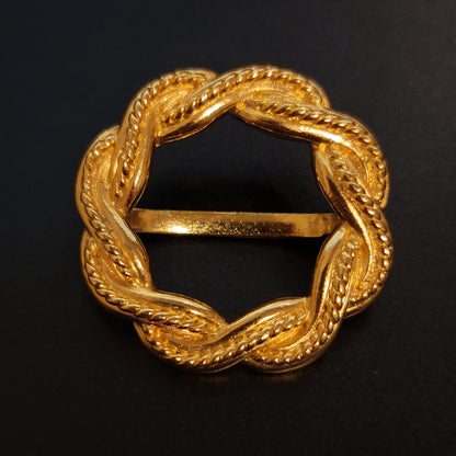Gold Tone Shawl Buckle