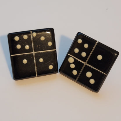 Vintage Domino Style Earrings