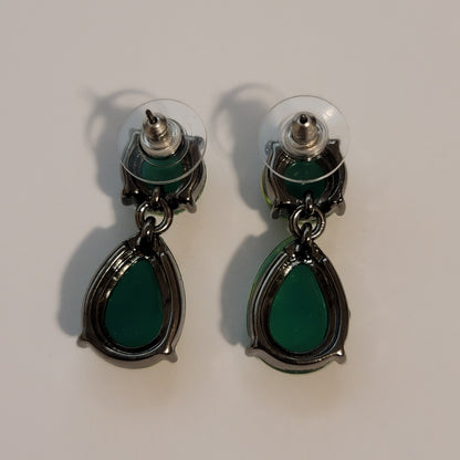 Green Dangle Earrings