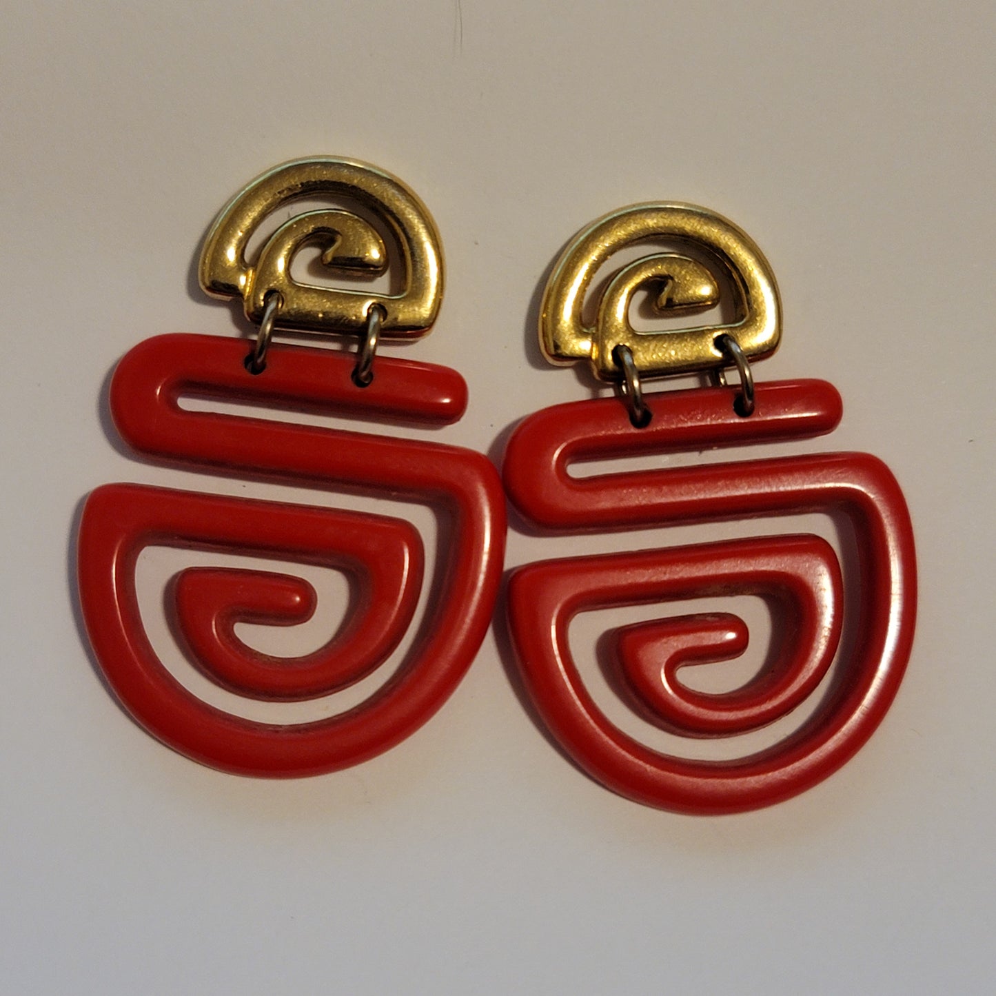 Red & Gold Earrings