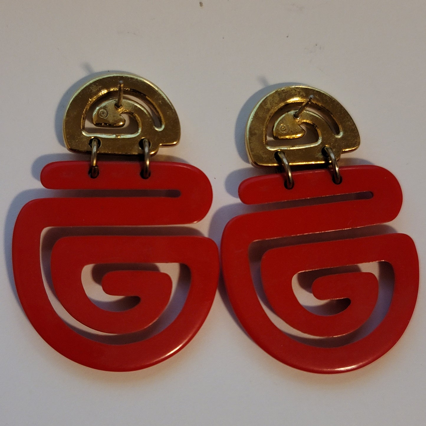 Red & Gold Earrings
