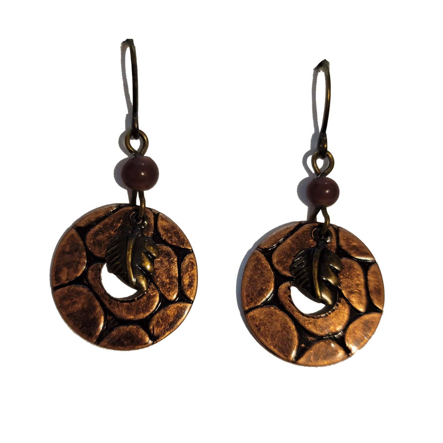 Small Copper Tone Earrings