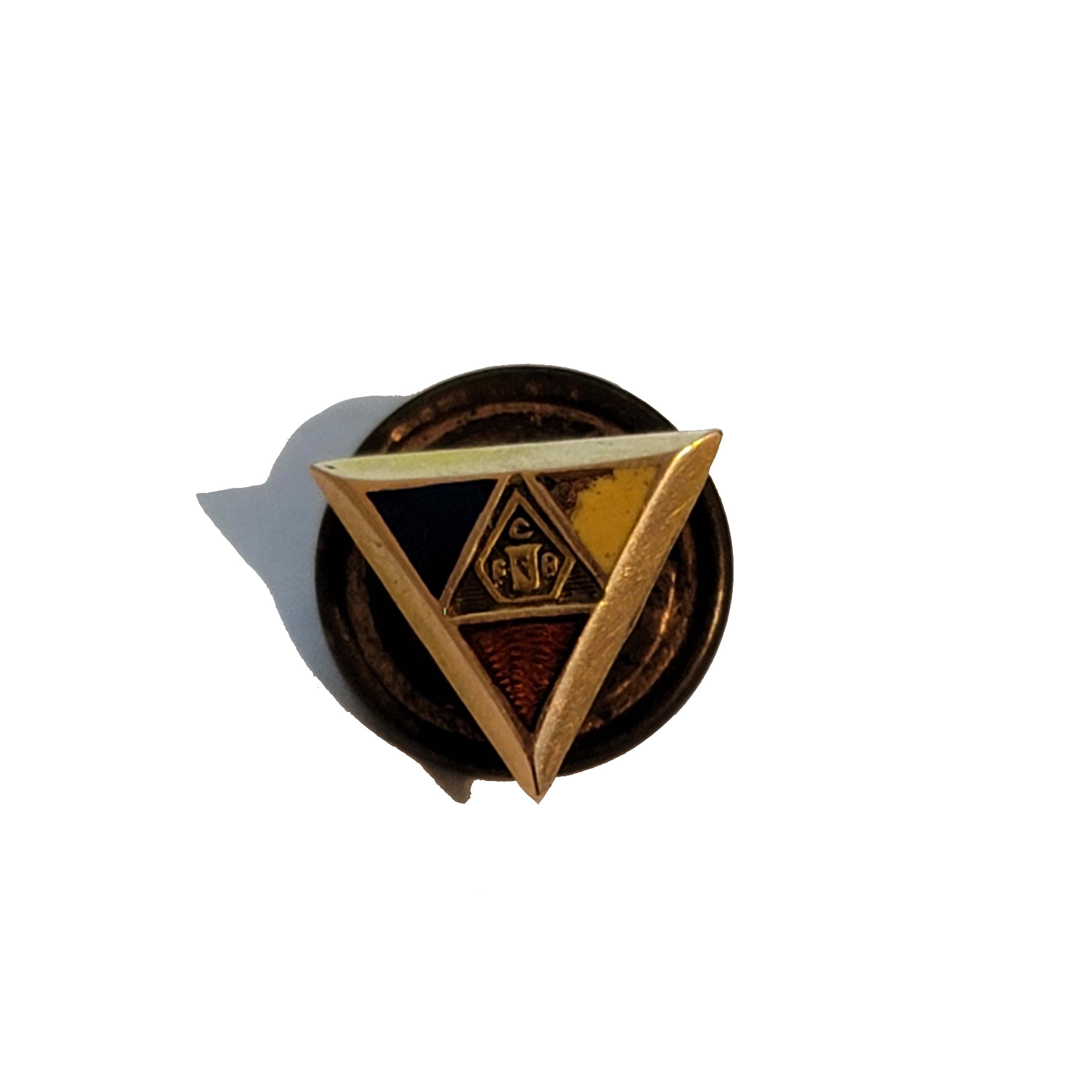 Antique 1917 14K Knights of Pythias Pin