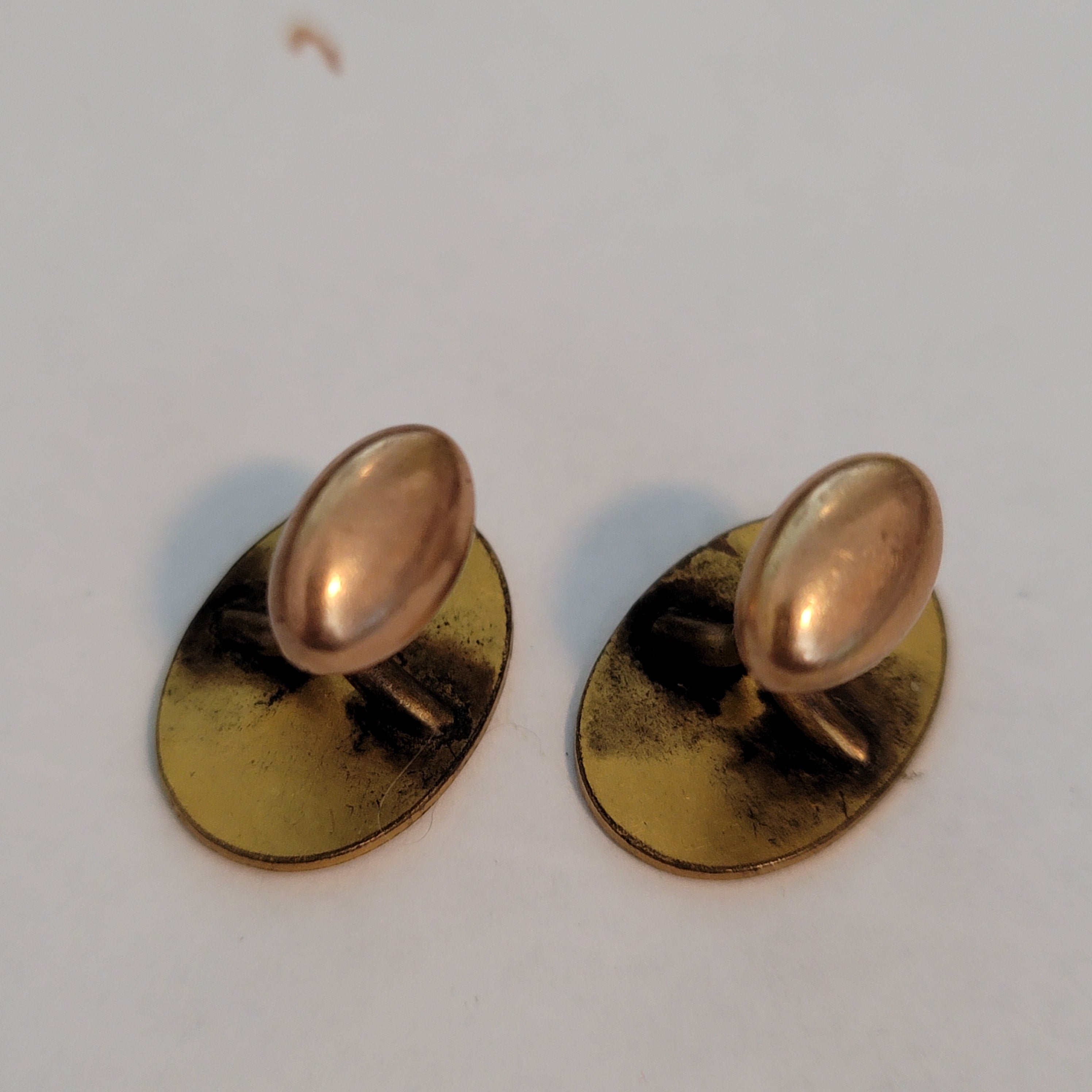 Vintage Gold Tone Monogram Cufflinks