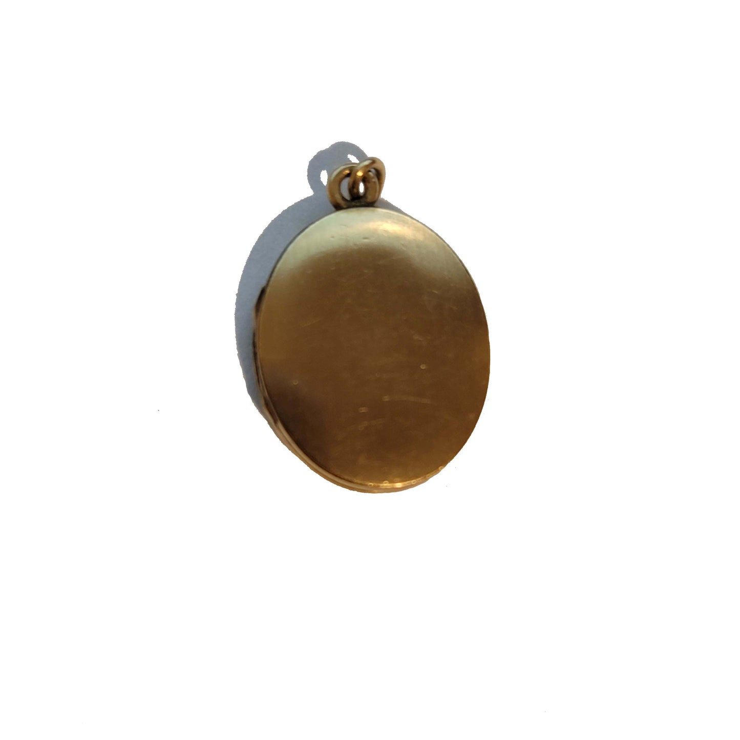 Small Gold Tone Monogram Locket