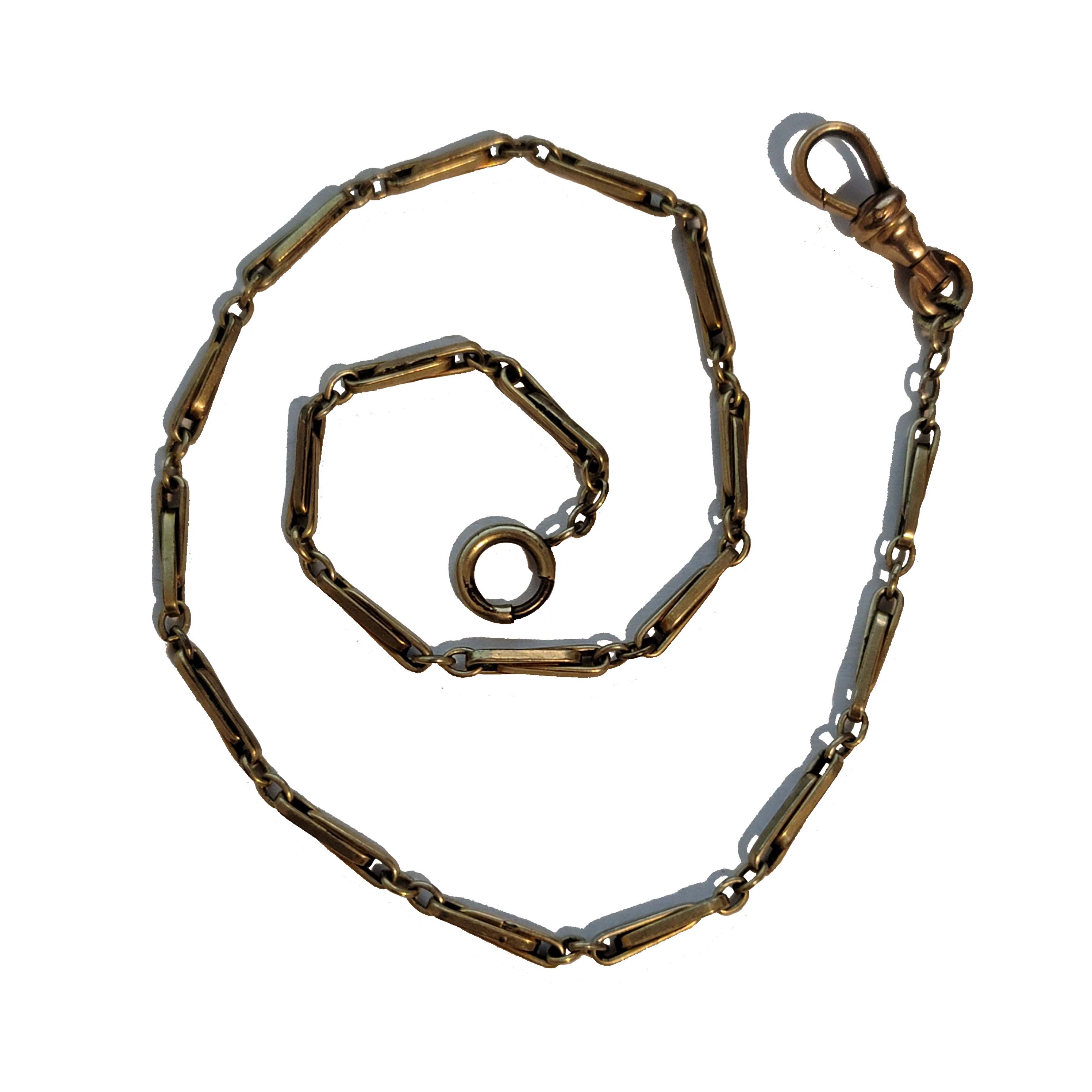 Vintage Speidel 1/10 14K Pocket Watch Chain