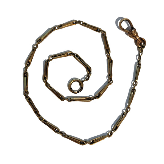 Vintage Speidel 1/10 14K Pocket Watch Chain