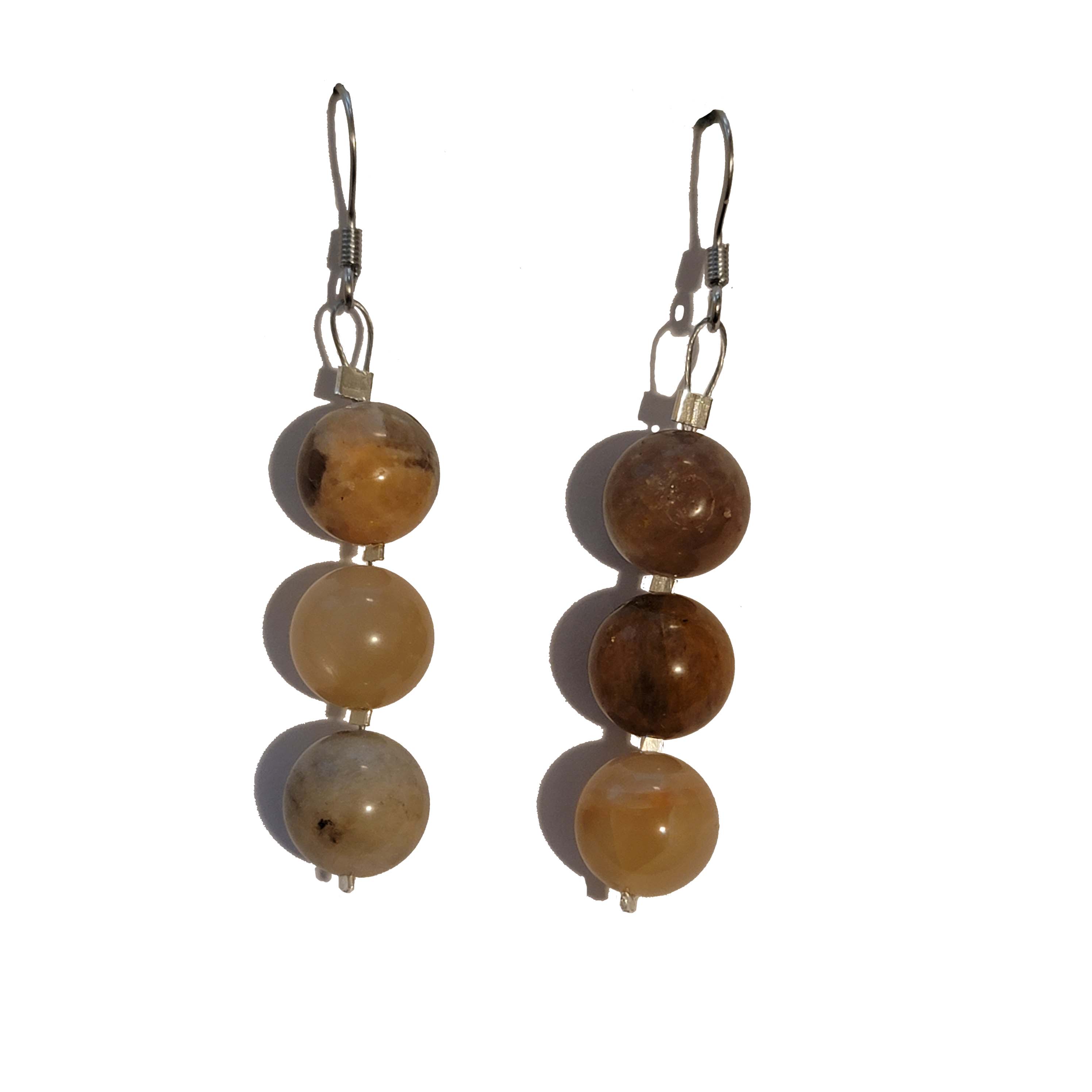 Moonstone Bead Earrings