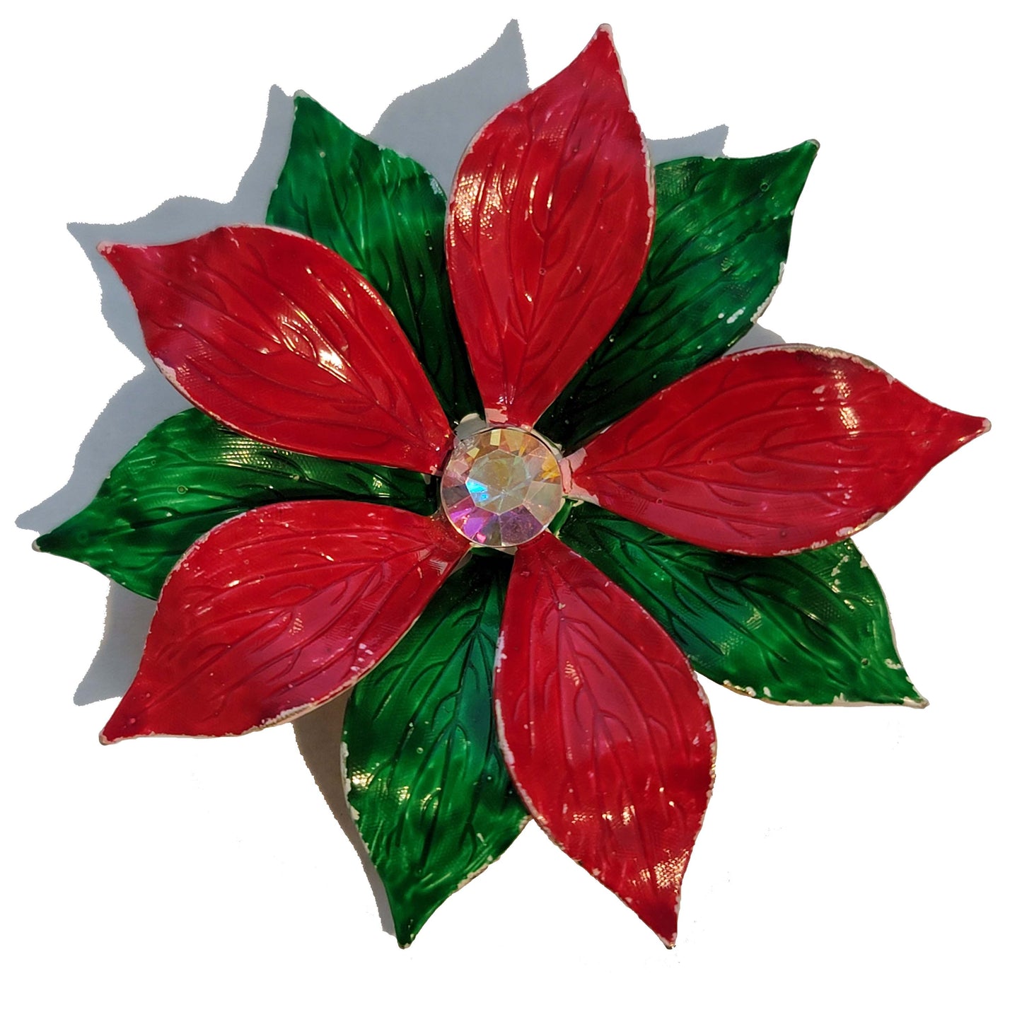Poinsettia Brooch Pin