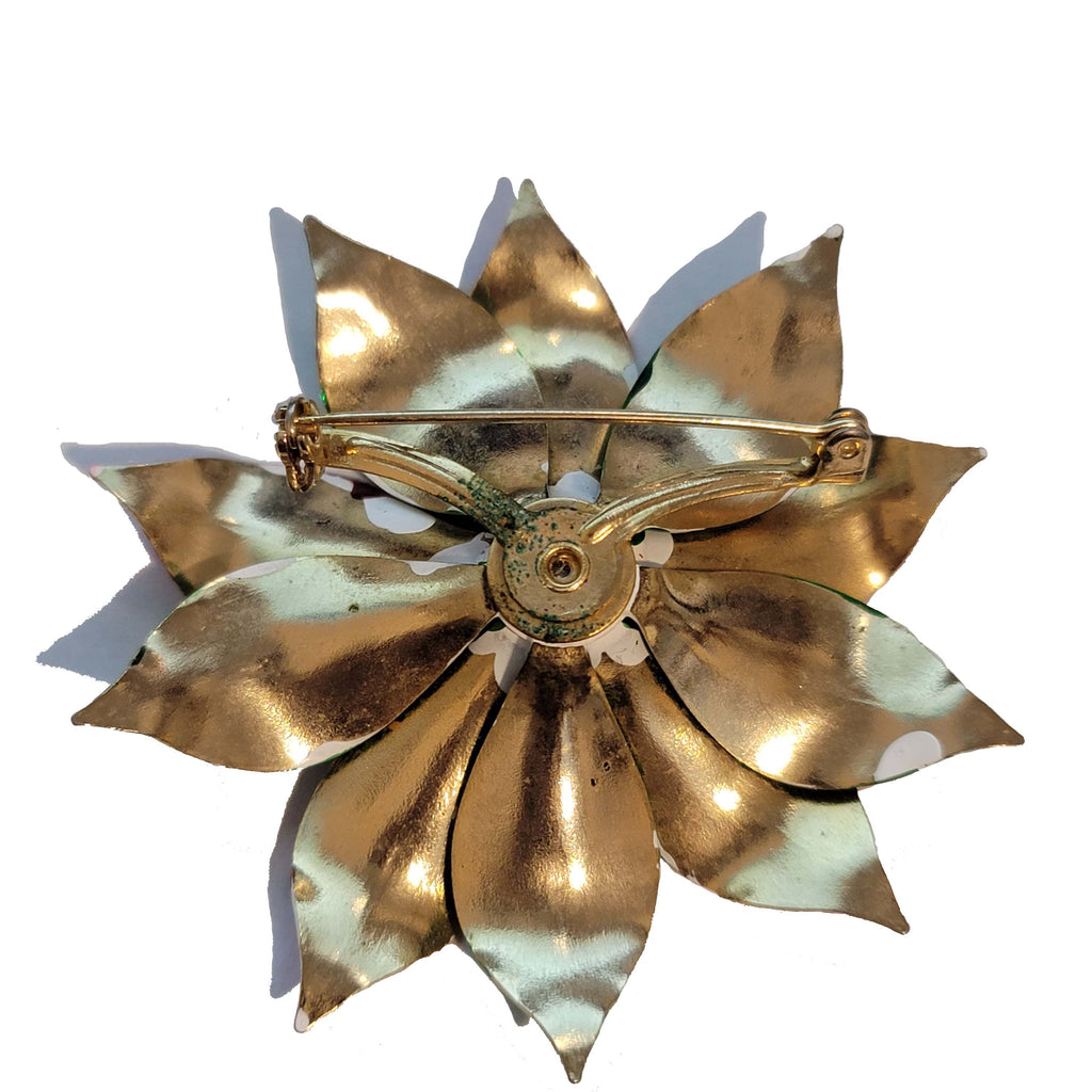 Poinsettia Brooch Pin