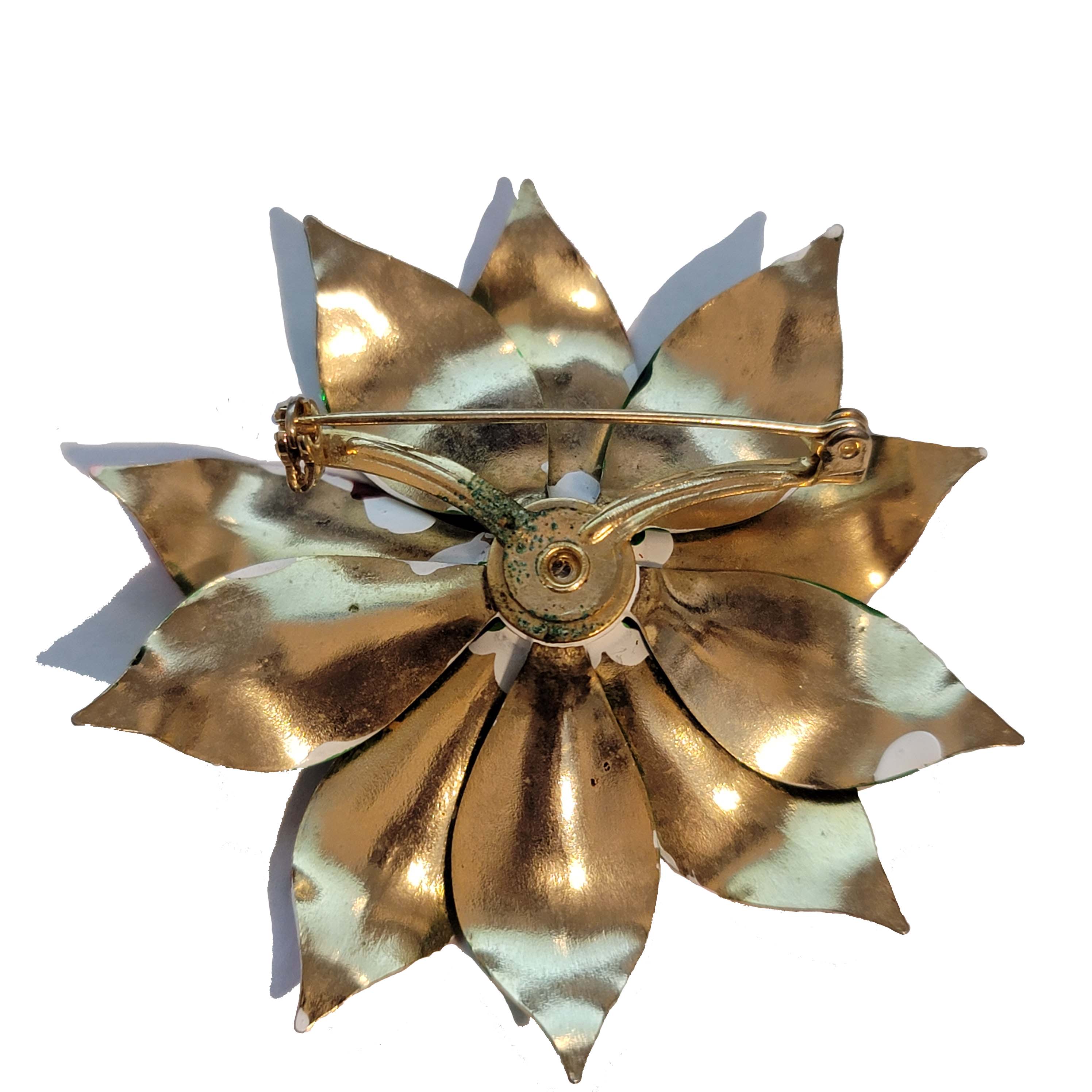 Poinsettia Brooch Pin