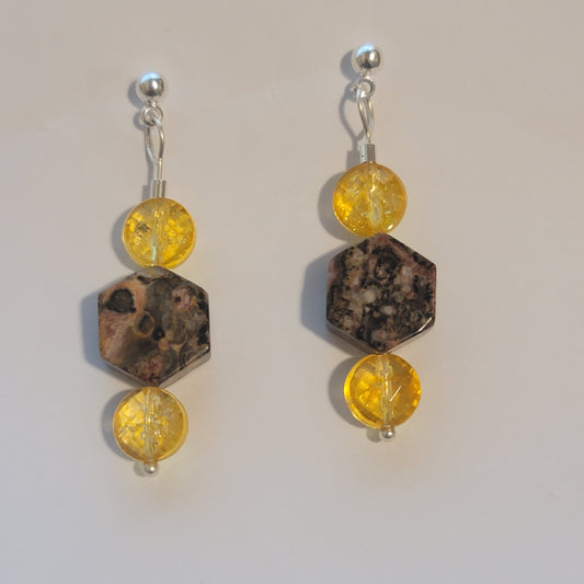 Citrine Jasper Earrings