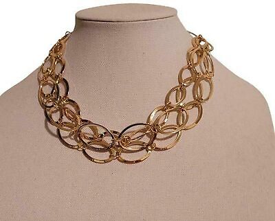 Daisy Fuentes Gold Tone Oval Necklace