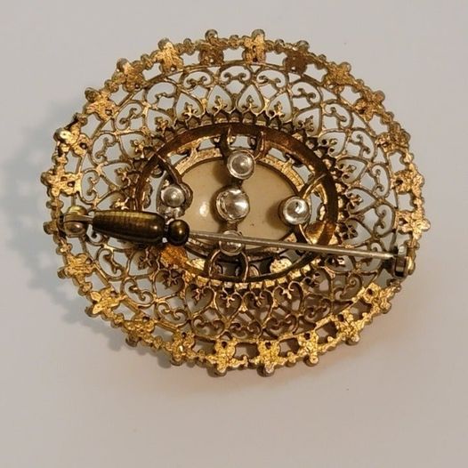 Multi Colored Vintage Mini Flowers Brooch