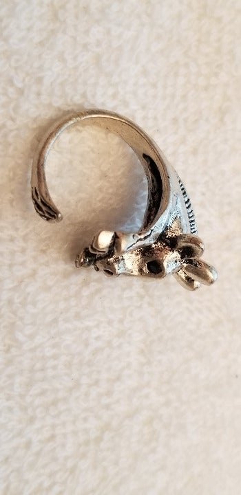 Silver Tone Giraffe Ring