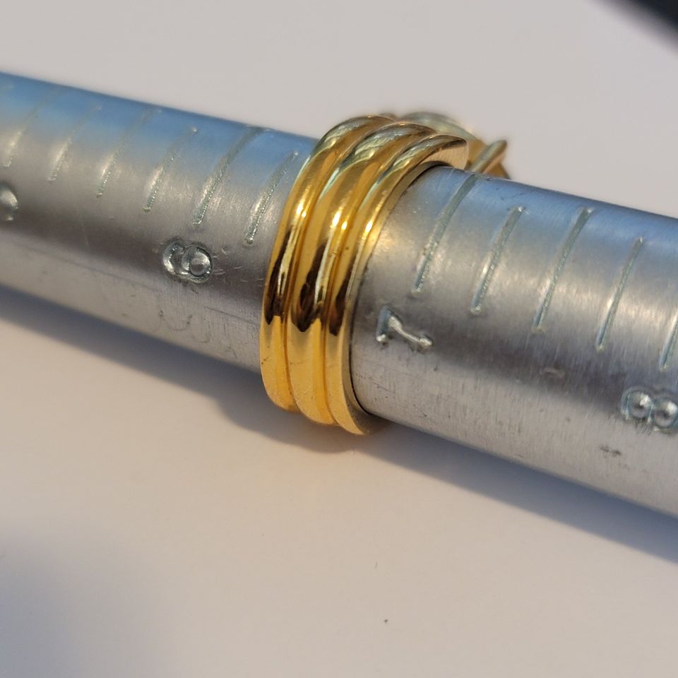 Gold Tone Heart Rings