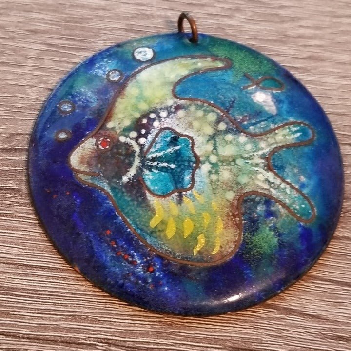 Large Fish Circle Pendant