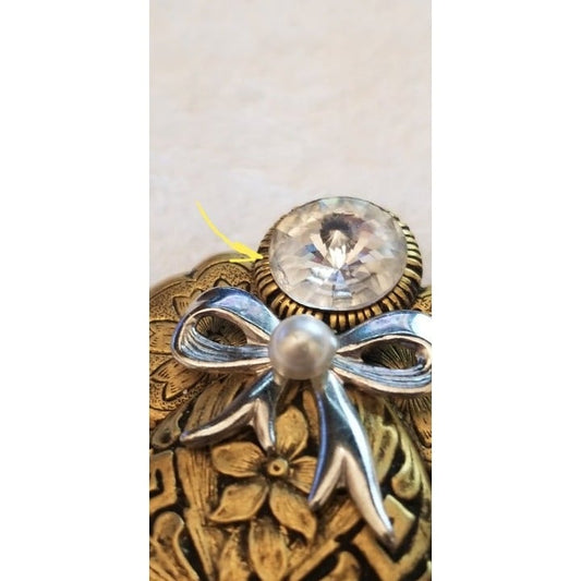 Vintage Gold Tone Angelic Brooch