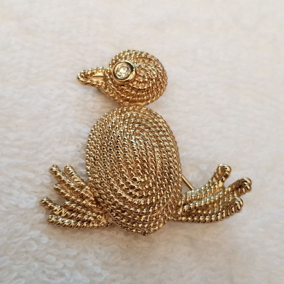 Vintage Napier Duck Brooch