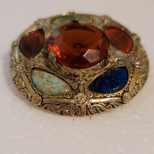 Vintage Scottish Style Kilt Pin Brooch