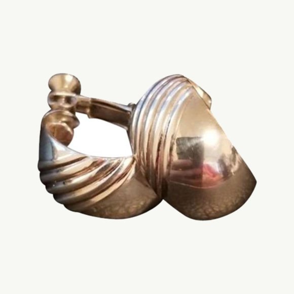 Silver Tone Napier Screw Back Clip On Earrings