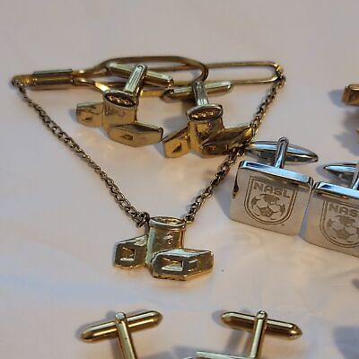 5 Lot of Cufflinks Hickok, Stratton, Cuffwear and Swank