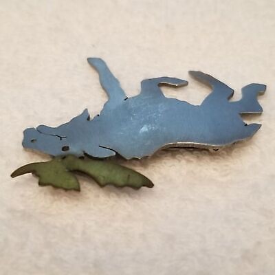 Metal Moose Brooch