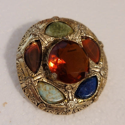 Vintage Scottish Style Kilt Pin Brooch