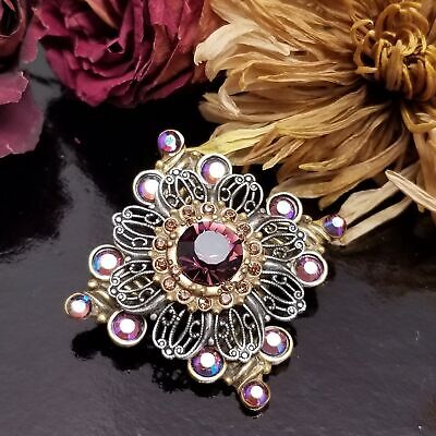 Chico's Multi-Colored Rhinestone Bling Brooch