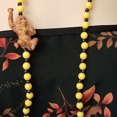 Vintage Monkey & Banana Necklace